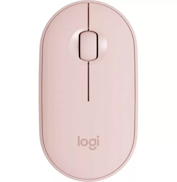 Souris sans fil Bluetooth Logitech Pebble M350 Rose (910-005717)