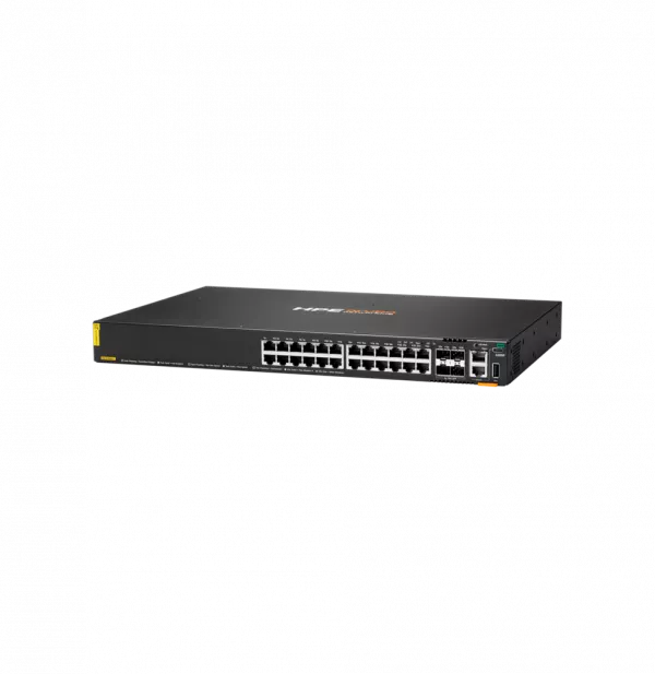 Switch Administrable HPE Aruba CX 6200F 24 ports Classe 4 PoE 4 ports SFP 370W (JL725B)