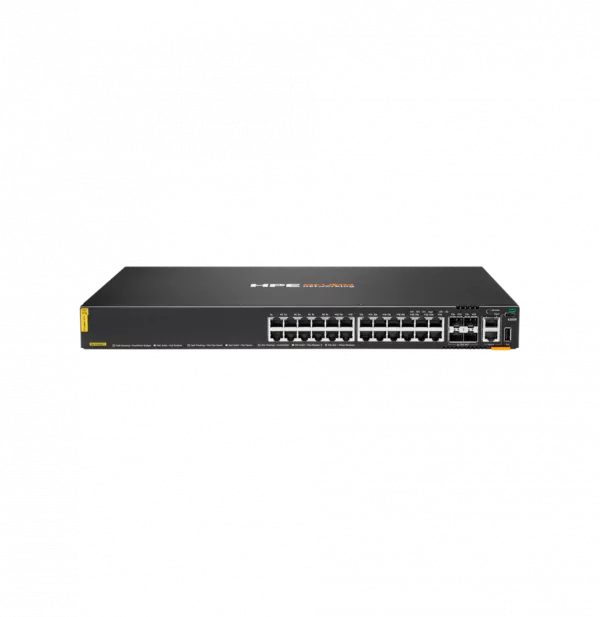 Switch Administrable HPE Aruba CX 6200F 24 ports Classe 4 PoE 4 ports SFP 370W (JL725B)