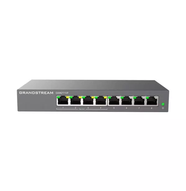 Switch Administrable Niveau 2 Grandstream GWN7711P - 8 Ports PoE Gigabit
