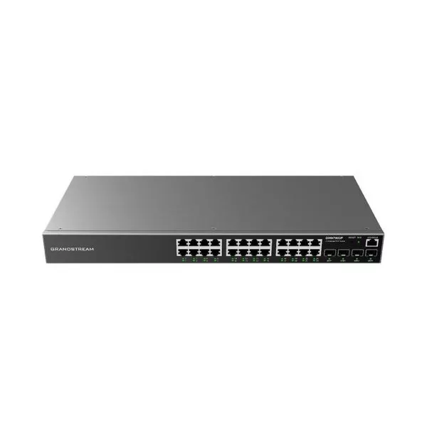 Switch Administrable niveau 2+ Grandstream GWN7803P 24 Ports PoE Gigabit + 4 Ports SFP