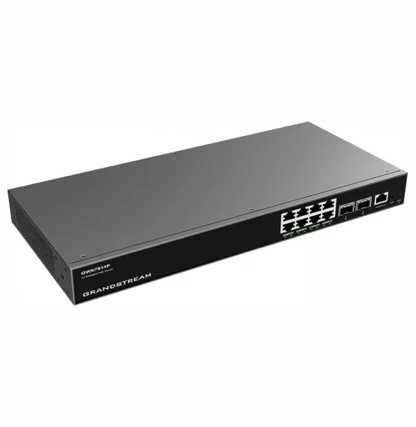 Switch Administrable Niveau 3 Grandstream GWN7811P - 8 Ports PoE Gigabit / 2 Ports SFP+