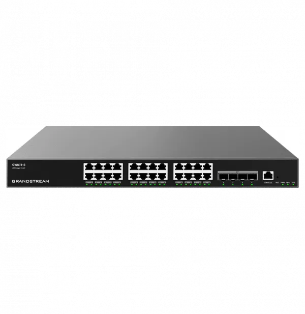Switch Administrable Niveau 3 Grandstream GWN7813 - 24 Ports Gigabit / 4 Ports SFP+