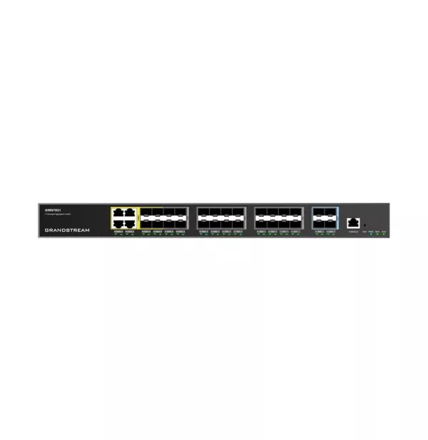 Switch Administrable Niveau 3 Grandstream GWN7831 24 Ports SFP Gigabit / 4 Ports SFP+
