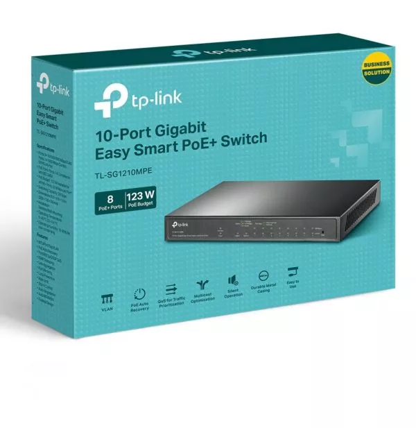 switch-administrable-tp-link-tl-sg1210mpe-9-ports-gigabit-rj45-et-1-port-combo-gigabit-sfp-rj45-poe-123-w-5 Switch Administrable TP Link TL-SG1210MPE 9 ports Gigabit RJ45 et 1 port combo Gigabit SFP / RJ45 - PoE 123 W