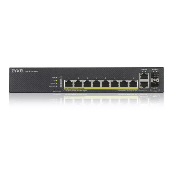 Switch Administrable Zyxel ZY-GS19208HPV2 8ports 2SFP PoE (GS1920-8HPV2-EU0101F)