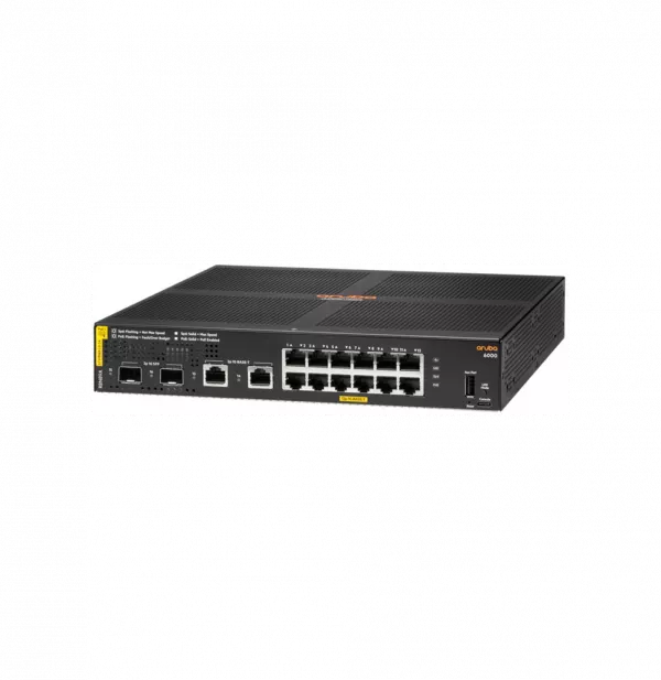 Switch Aruba 6000 12G Classe 4 PoE 2G/2SFP 139 W (R8N89A)