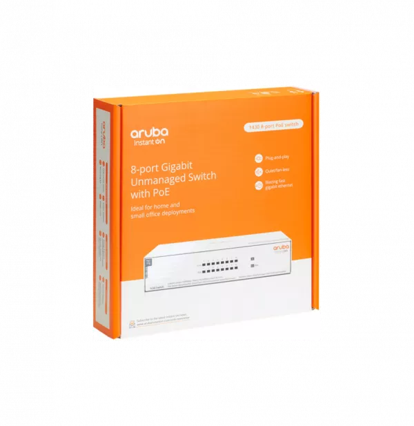 Switch Aruba Instant On 1430 8G Class4 PoE 64W (R8R46A)