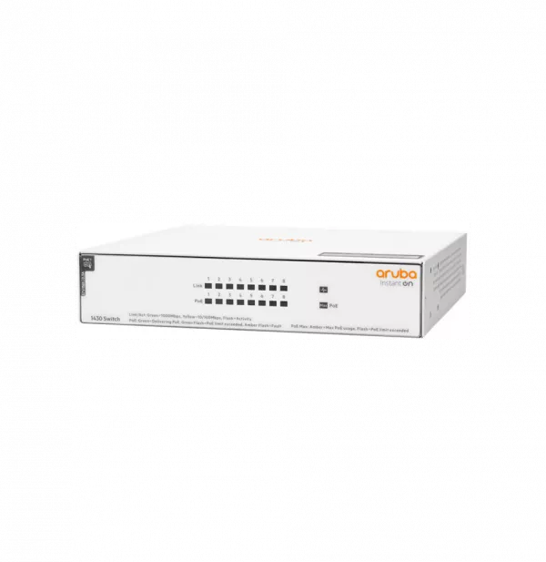 Switch Aruba Instant On 1430 8G Class4 PoE 64W (R8R46A)