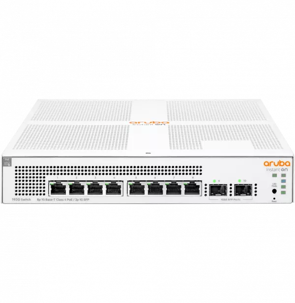 Switch Administrable Aruba Instant On 1930 8G Classe 4 PoE 2SFP 124 W (JL681A)