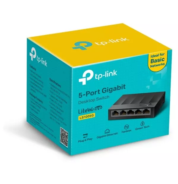 Switch de bureau TP Link LS1005G non administrable 5 ports Gigabit