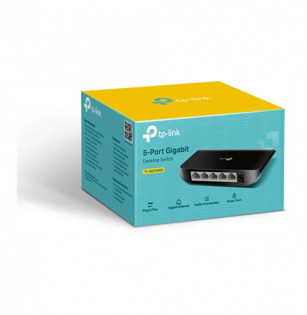 Switch de bureau TP-Link TL-SG1005D 5 ports Gigabit