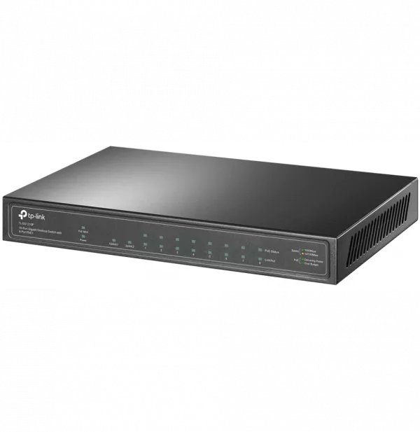 Switch de bureau TP-Link TL-SG1210P 10 ports Gigabit avec 8 ports PoE+
