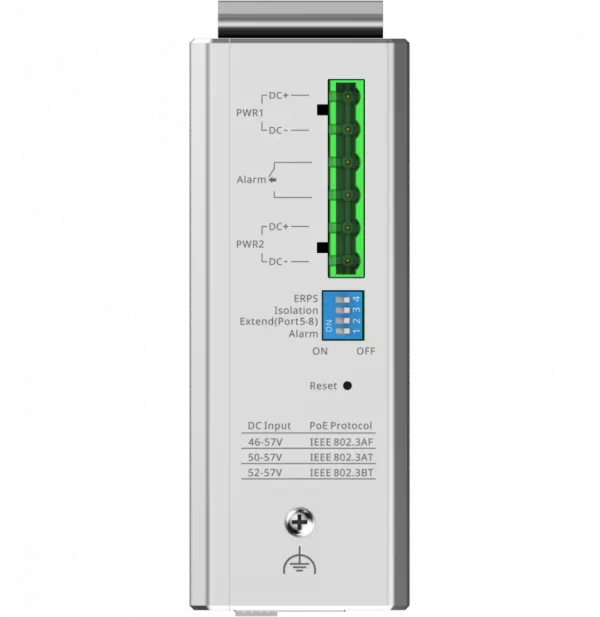 switch-industriel-l2-gere-dans-le-cloud-reyee-nis2100-8gt2sfp-hp-10-ports-1-port-poe-7-ports-poe-2-ports-uplink-sfp-2 Switch industriel L2 géré dans le Cloud Reyee NIS2100-8GT2SFP-HP 10 ports, 1 port PoE++, 7 ports PoE+, 2 ports Uplink SFP