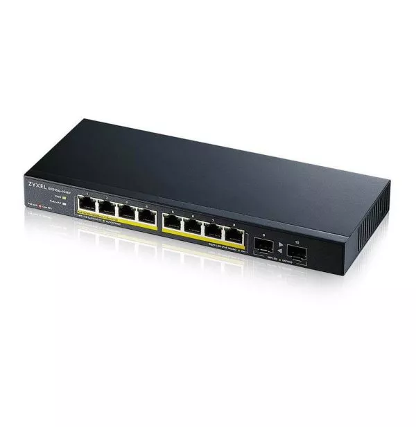 Switch non administré Zyxel GS1100-10HPv2 PoE 8ports Gigabit 2SFP (GS1100-10HP-EU0102F)