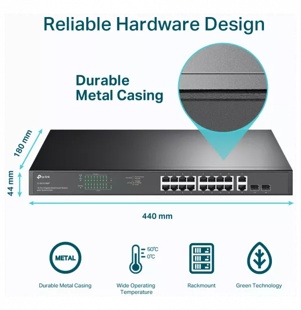 switch-tp-link-tl-sg1218mp-18-ports-gigabit-rackable-avec-16-poe-6 Switch TP-Link TL-SG1218MP 18 ports Gigabit rackable avec 16 PoE+