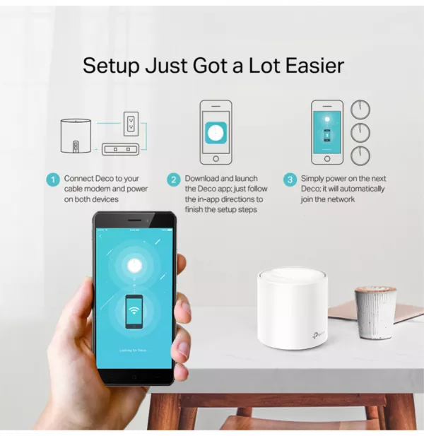Système WiFi 6 TP-Link Deco X20 Mesh AX1800 pour toute la maison 3 packs (DECOX20_3-PACK)