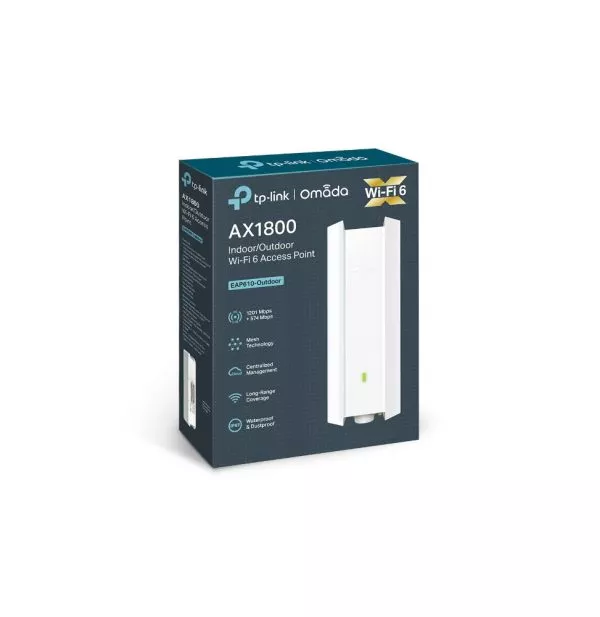 TP-Link EAP610-OUTDOOR point d'accès réseaux locaux sans fil 1201 Mbit/s Blanc Connexion Ethernet, supportant l'alimentation