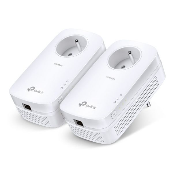TP-Link PA8015P KIT de 2 CPL AV1300 Gigabit avec prise gigogne (prise FR) (TL-PA8015P KIT FR)