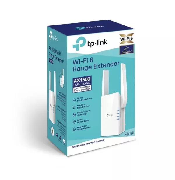 Répéteur WiFi 6 TP-Link RE505X WiFi 6 AX1500