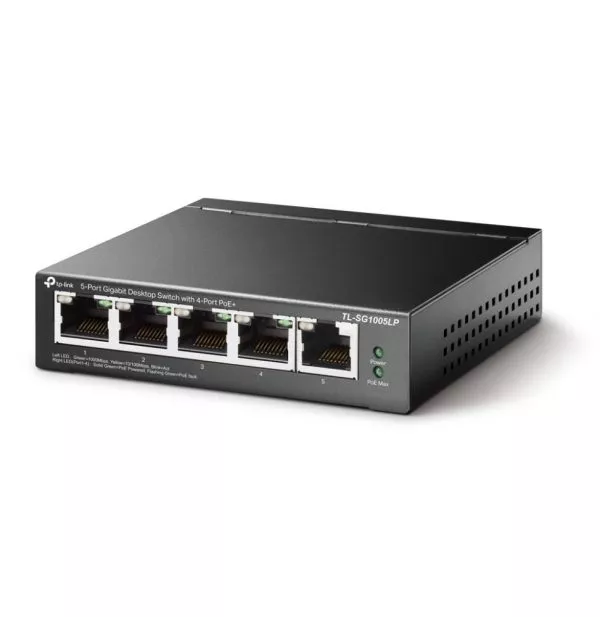 TP-Link TL-SG1005LP commutateur réseau Non-géré Gigabit Ethernet (10/100/1000) Connexion Ethernet, supportant l'alimentation