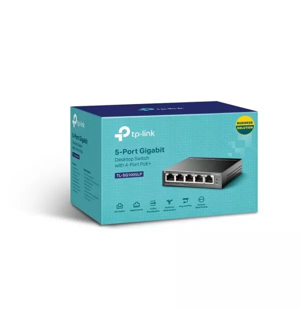 TP-Link TL-SG1005LP commutateur réseau Non-géré Gigabit Ethernet (10/100/1000) Connexion Ethernet, supportant l'alimentation