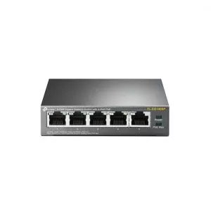 TP-Link TL-SG1005P Non-géré Gigabit Ethernet (10/100/1000) Connexion Ethernet, supportant l'alimentation via ce port (PoE) Noir