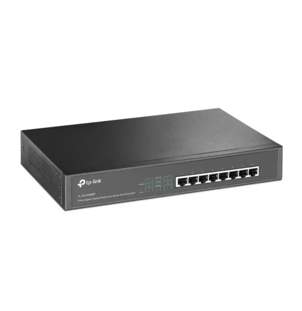 TP-Link TL-SG1008MP Non-géré Gigabit Ethernet (10/100/1000) Connexion Ethernet, supportant l'alimentation via ce port (PoE) 1U
