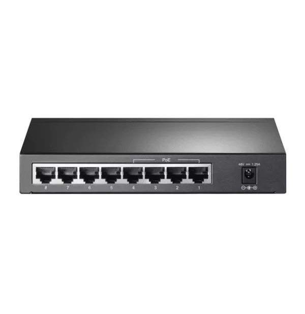 TP-Link TL-SG1008P Gigabit Ethernet (10/100/1000) Connexion Ethernet, supportant l'alimentation via ce port (PoE) Gris