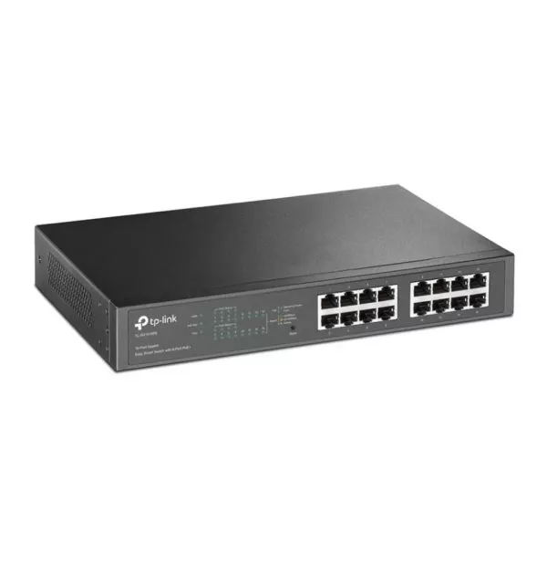 TP-Link TL-SG1016PE Géré L2 Gigabit Ethernet (10/100/1000) Connexion Ethernet, supportant l'alimentation via ce port (PoE) 1U