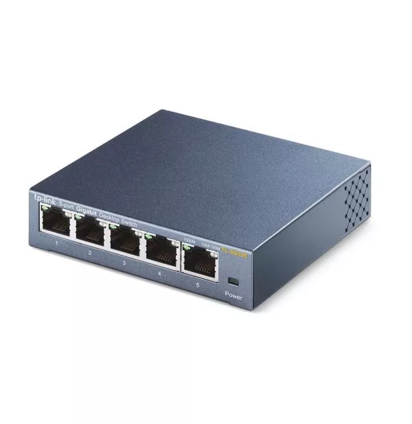 TP-Link TL-SG105 Non-géré Gigabit Ethernet (10/100/1000) Noir (TL-SG105 V4)