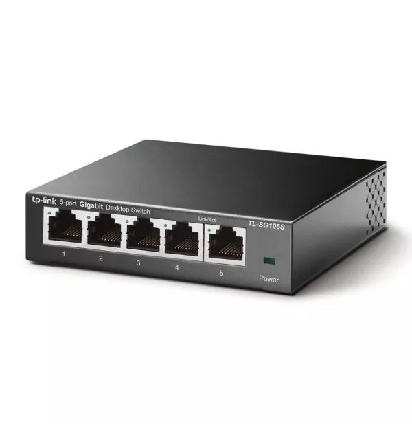 TP-Link TL-SG105S Non-géré Gigabit Ethernet (10/100/1000) Noir (TL-SG105S V2)