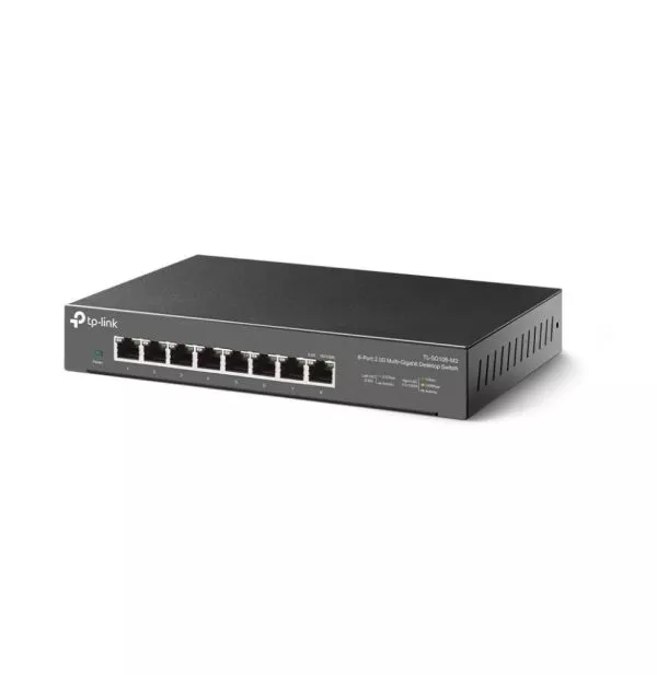 TP-Link TL-SG108-M2 commutateur réseau Non-géré 2.5G Ethernet (100/1000/2500) Noir (TL-SG108-M2)