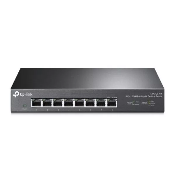 TP-Link TL-SG108-M2 commutateur réseau Non-géré 2.5G Ethernet (100/1000/2500) Noir (TL-SG108-M2)