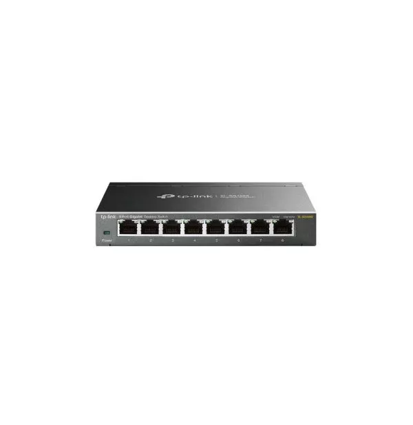 TP-Link TL-SG108S Non-géré Gigabit Ethernet (10/100/1000) Noir (TL-SG108S V1)