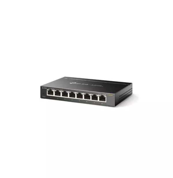 TP-Link TL-SG108S Non-géré Gigabit Ethernet (10/100/1000) Noir (TL-SG108S V1)