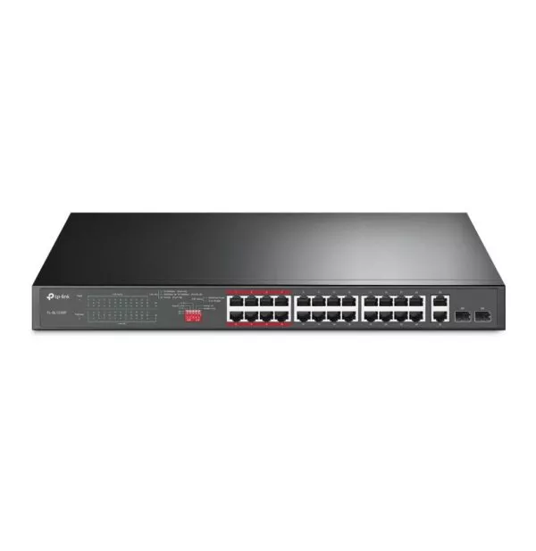 TP-Link TL-SL1226P Non-géré Fast Ethernet (10/100) Connexion Ethernet, supportant l'alimentation via ce port (PoE) 1U