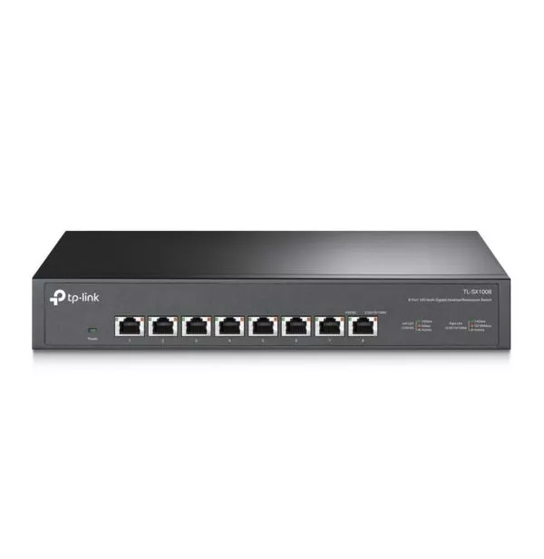 tp-link-tl-sx1008-commutateur-reseau-non-gere-10g-ethernet-100-1000-10000-1u-noir-tl-sx1008 TP-Link TL-SX1008 commutateur réseau Non-géré 10G Ethernet (100/1000/10000) 1U Noir (TL-SX1008)
