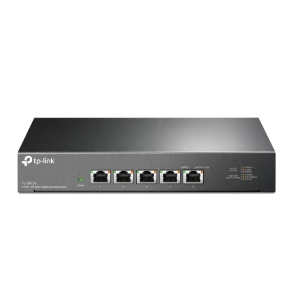 tp-link-tl-sx105-commutateur-reseau-non-gere-10g-ethernet-100-1000-10000-noir-tl-sx105 TP-Link TL-SX105 commutateur réseau Non-géré 10G Ethernet (100/1000/10000) Noir (TL-SX105)