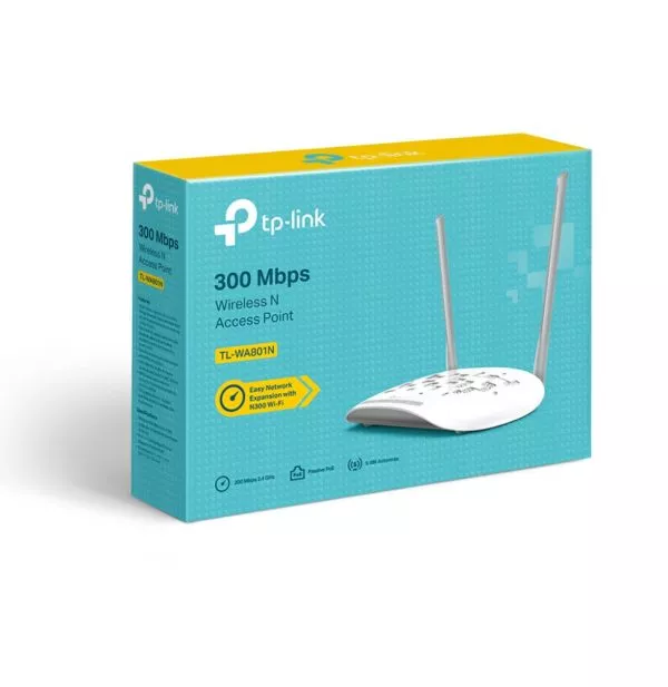 TP-Link TL-WA801N point d'accès réseaux locaux sans fil 300 Mbit/s Blanc Connexion Ethernet, supportant l'alimentation via ce