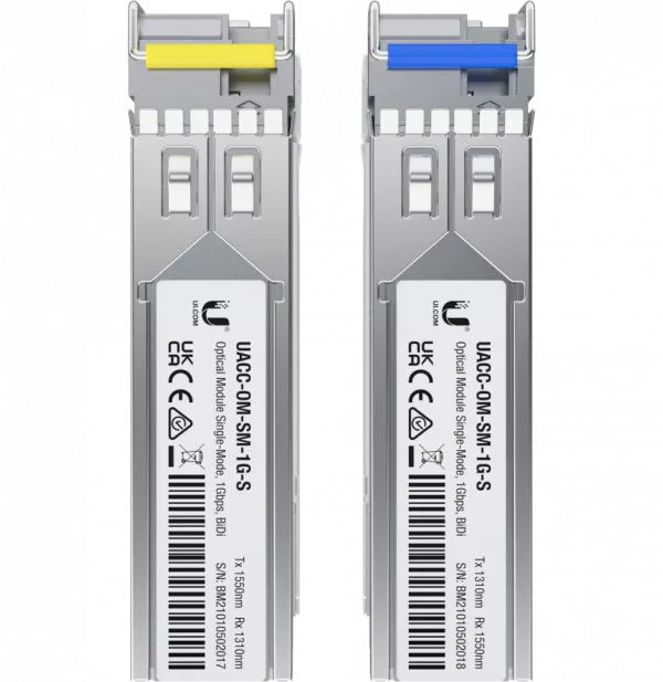 Ubiquiti 1G Bidirectional Single-Mode Optical Module – Module optique bidirectionnel UACC-OM-SM-1G-S-2