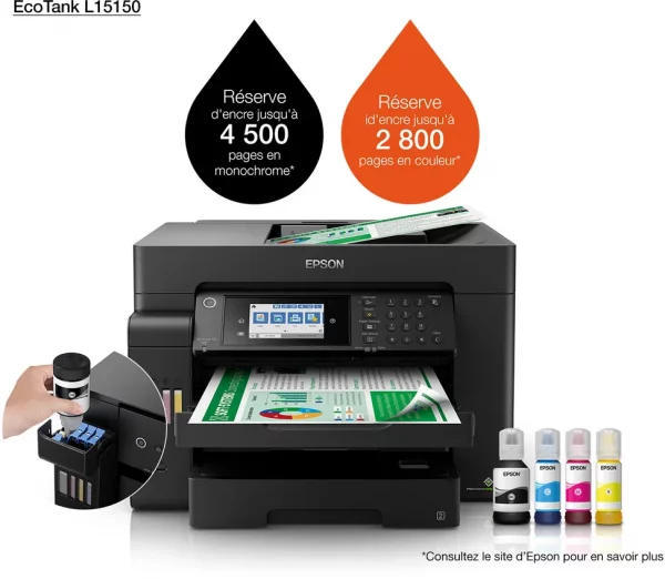 Epson EcoTank L4360 Imprimante multifonction à réservoirs rechargeables (C11CL41411)