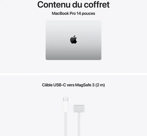 Apple MacBook Pro 14 pouces M5 Pro 24 Go 2 To Argent (MGDP4FN/A)