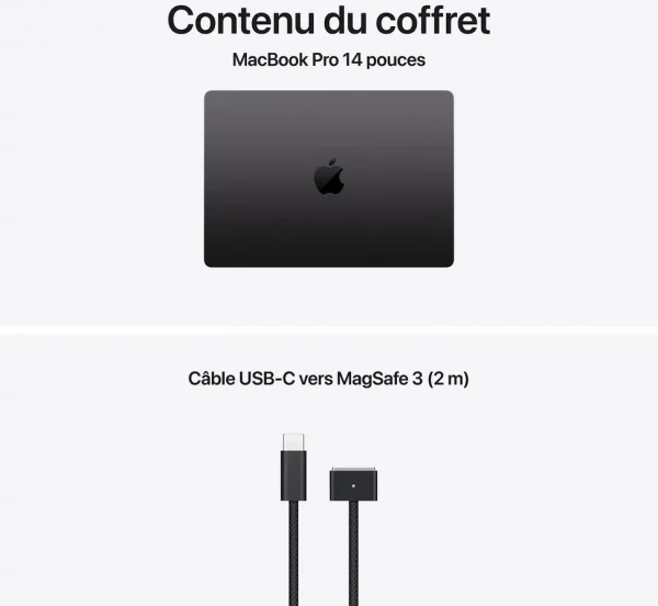Apple MacBook Pro 14 pouces M5 Pro 24 Go 2 To Noir Sidéral (MGDT4FN/A)