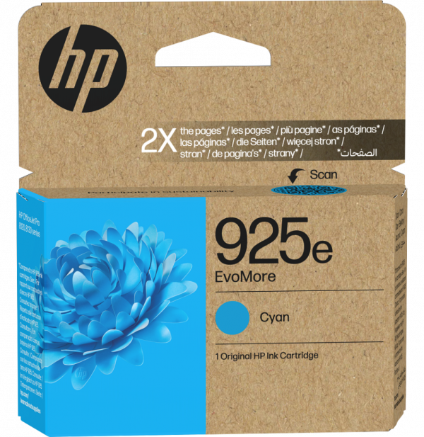 hp-925e-evomore-cyan-cartouche-d-encre-hp-d-origine-4k0w0pe HP 925e EvoMore Cyan - Cartouche d'encre HP d'origine (4K0W0PE)