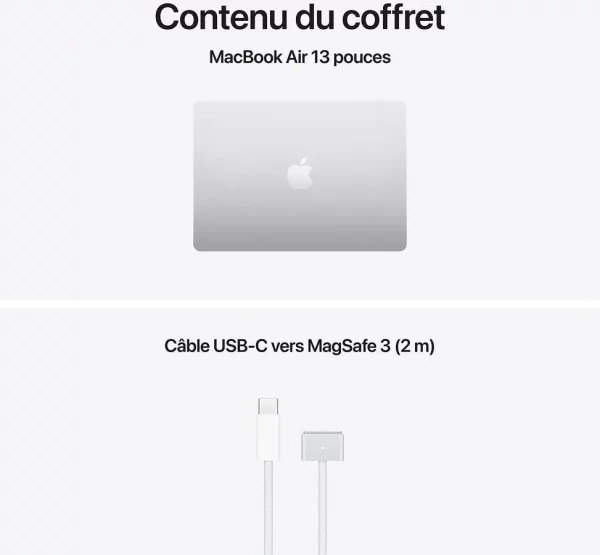 Apple MacBook Air 13 pouces M5 16 Go 512 Go Argent (MDH74FN/A)