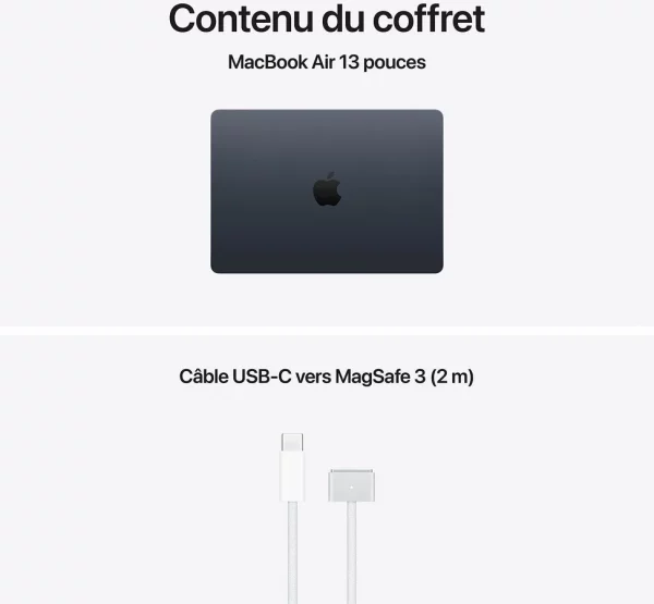 Apple MacBook Air 13 pouces M5 24 Go 1 To Argent (MDH94FN/A)