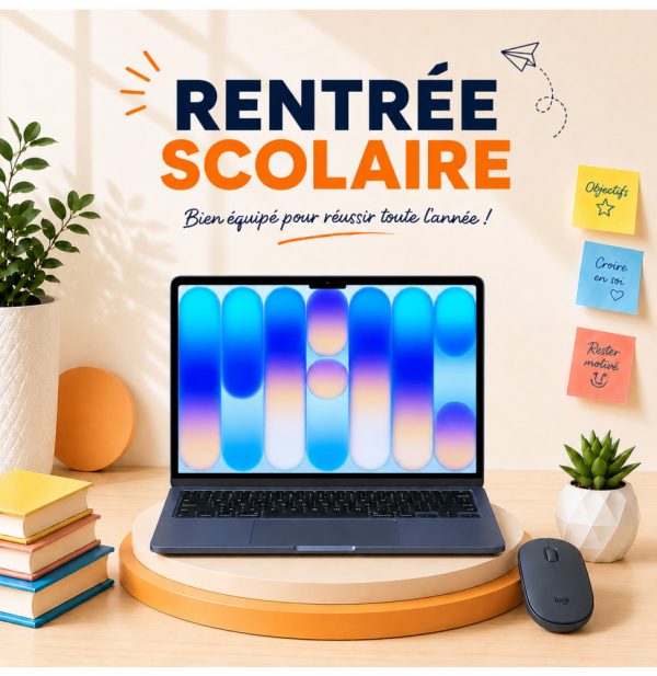 Pack MacBook Neo Indigo : MacBook Neo 13″ A18 Pro 512 Go + souris Logitech Pebble 2 M350s Noir Pack MacBook Neo Indigo : MacBook Neo 13″ A18 Pro 512 Go + souris Logitech Pebble 2 M350s Noir