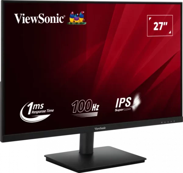 ViewSonic Moniteur 27” Pouces Full HD avec temps de réponse rapide de 1ms