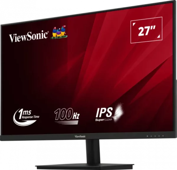 ViewSonic Moniteur 27” Pouces Full HD avec temps de réponse rapide de 1ms